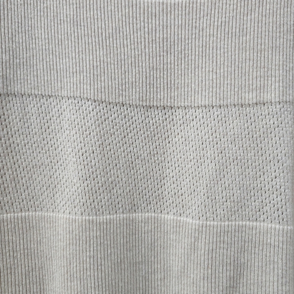 STYLUS Cream Knit Lightweight Sweater Tunic, High-Low Hem, Cotton Modal Blend - Picture 5 of 16